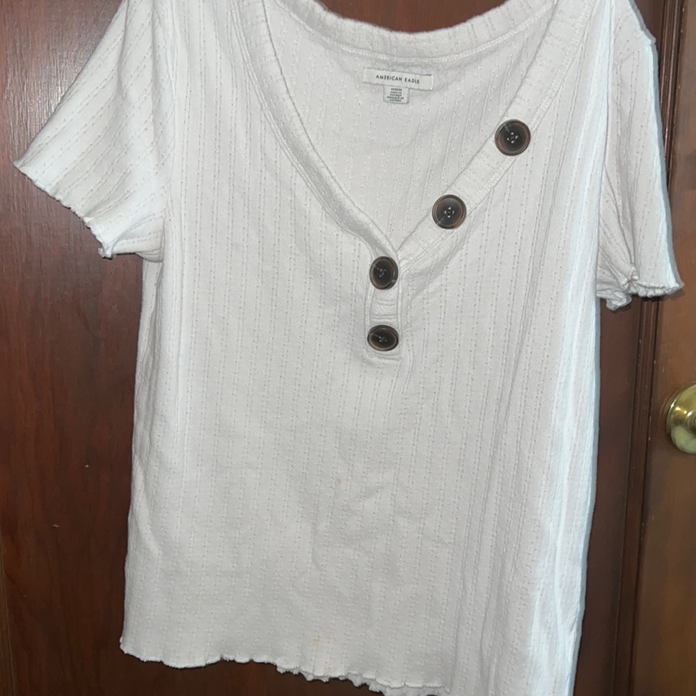 American Eagle white blouse, like new